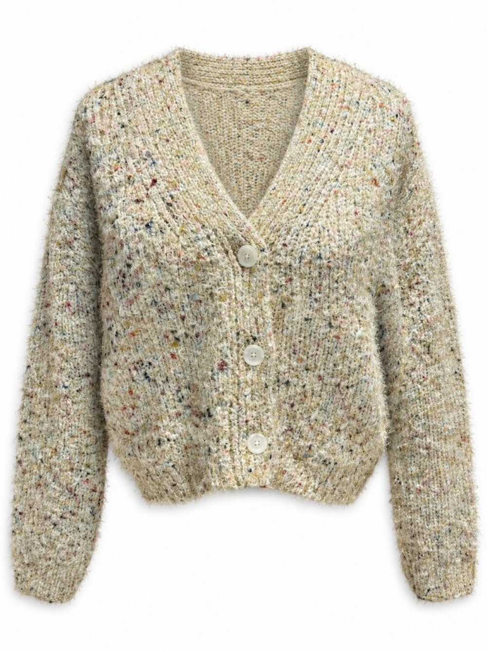 NWT Maeve Fuzzy Speckled Cardigan - Size XS